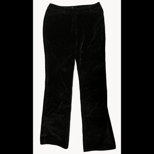 Calvin Klein CK 4 Pocket Wide Leg Black Velvet Jeans : Size 6 : Never Worn
